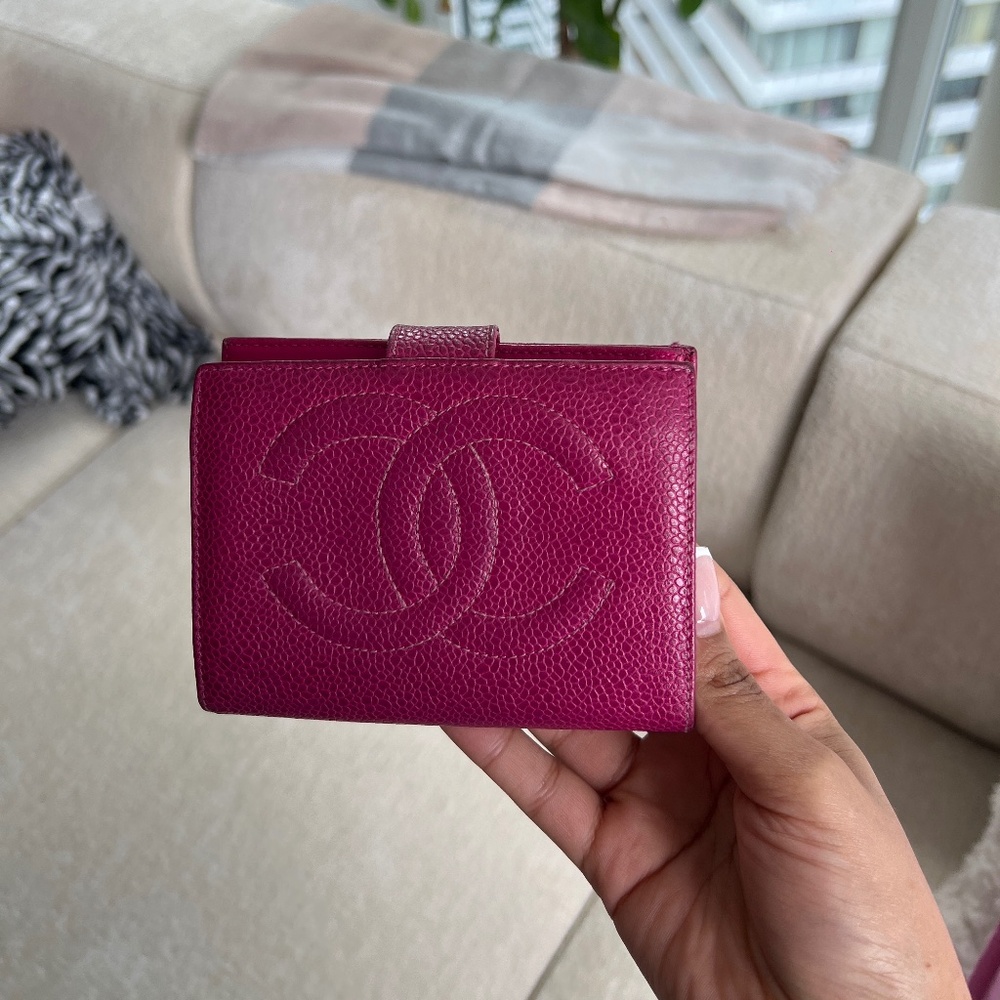 Pink Chanel CC Wallet